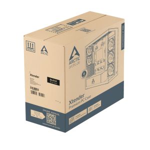 Arctic кутия Case E-ATX - Xtender (Mirror Black) - 5 A-RGB Fans included