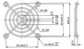 Evercool Решетка за вентилатор Fan Grill Metal - 60mm