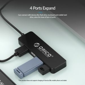 Hub Orico USB2.0 HUB 4 porturi Negru - FL01-BK