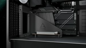Arctic кутия Case E-ATX - Xtender VG (Black) - PCIe Gen 4 riser included, 5 A-RGB Fans included