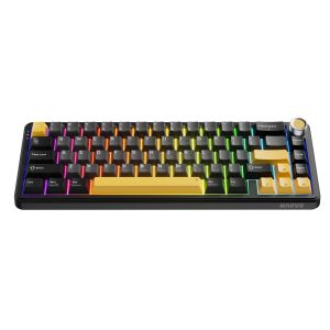 Marvo безжична механична геймърска клавиатура Wireless Gaming Mechanical keyboard Titan 65 - KG984W Black - Banana Crystal [Linear]