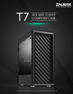 Zalman Case ATX - T7 - Black