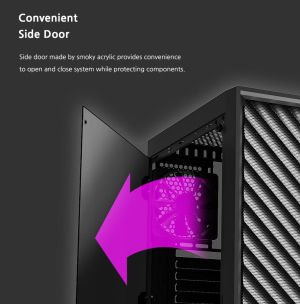 Zalman кутия за компютър Case ATX - T7 - Black