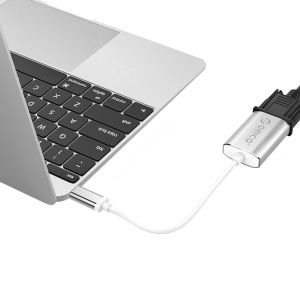 Orico Adapter - USB 3.1 Type C -> VGA F, silver - XC-102