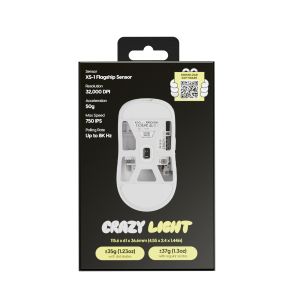 Pulsar Wireless Gaming Mouse X2 CrazyLight Uyuni White 8K