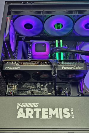 RX 9070XT 16GB/ Ryzen 7-7800X3D/ RAM 32GB/ SSD 1TB/ B850 Wi-Fi/ 1000W/ Водно Охлаждане/ Геймърски компютър Dark Reaper DR006