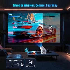 MagCubic Portable LED Projector HY300 Pro+ - 4K, Android 11, Wi-Fi, Bluetooth 5.4