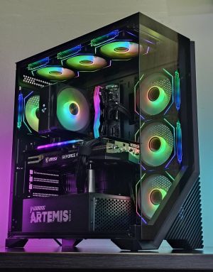 RTX 3090 24GB/ Ryzen 7-7700/ RAM 32GB/ SSD 1TB/ 1000W Захранване/ B650/ Геймърски компютър Dark Reaper DR031