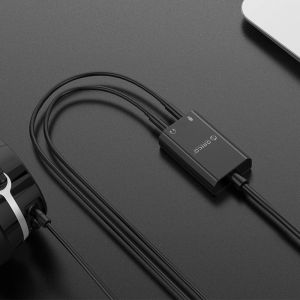 Placă de sunet externă Orico Placă de sunet USB - Căști, Microfon, Negru - SKT2-BK