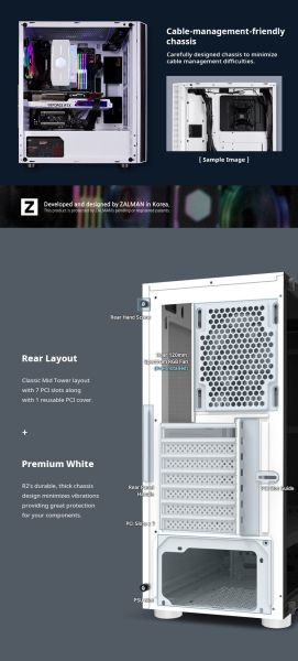 Zalman Case ATX - R2 WHITE