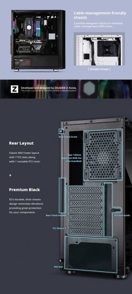 Zalman Case ATX - R2 BLACK