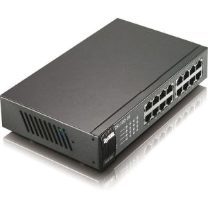 Switch ZYXEL GS1100-16, 16 ports, Gigabit, Rack-mount