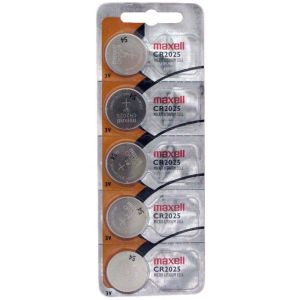 Button Battery  Lithium  MAXELL CR2025 3V  5 pcs. in blister / price for 5 BATTERIES /
