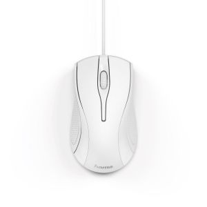 Hama "MC-200" Optical 3-Button Mouse, Cabled, White