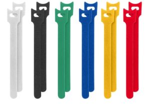 Кабелна връзка Lanberg velcro cable ties 12mmx15cm 12pcs, white, black, green, blue, yellow, red