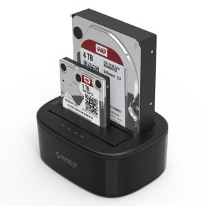 Orico Storage - HDD/SSD Dock - 2 BAY Clone 2.5/3.5 USB3.0 - 6228US3-C