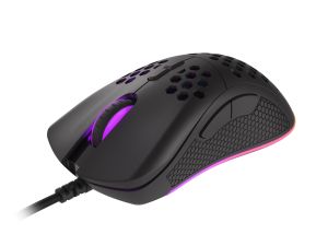 Mouse Genesis Mouse pentru jocuri cu greutate redusă Krypton 550 8000 DPI RGB Software Negru