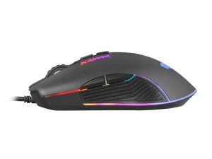 Mouse Fury Gaming Mouse Scrapper 6400DPI optic cu software RGB iluminare de fundal