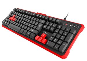 Tastatură Genesis Gaming Keyboard Rhod 110 Red Us Layout