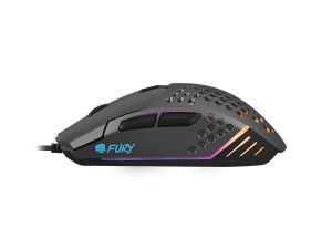 Mouse Fury Gaming Mouse Battler 6400 DPI Optical With Software Black