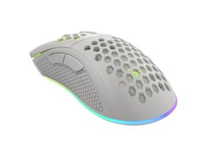 Mouse Genesis Light Weight Gaming Mouse Krypton 550 8000 DPI RGB Software White