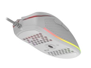 Mouse Genesis Mouse pentru jocuri cu greutate redusă Krypton 550 8000 DPI RGB Software Alb