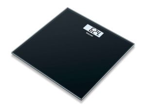 Scale Beurer GS 10 Glass bathroom scale black; Automatic switch-off, overload indicator; 180 kg / 100 g