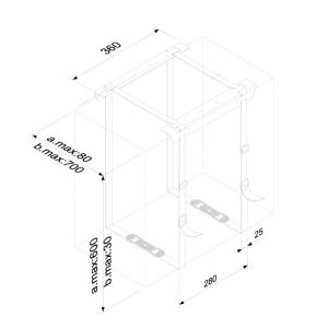 Stand Neomounts by NewStar CPU Holder (height PC: 3-60 cm / width PC: 8-70 cm)
