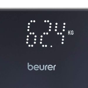 Scale Beurer GS 215 Relax Glass bathroom scale non-slip surface; Automatic switch-off, overload indicator; height 2.7 cm; 180 kg / 100 g 5 years warranty