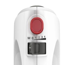 Миксер Bosch MFQ22100, Hand mixer, CleverMixx, 375 W, 4 speed settings, additional pulse/turbo setting, white/gray