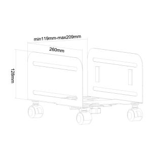 Стойка Neomounts by NewStar CPU Holder (mobile / width: 12-21 cm)