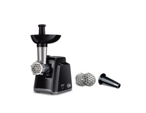 Месомелачка Tefal NE105838, Meat grinder, 1400W, Capacity 1.7 kg/min, Reverse function, Chopping knife, 2 sausage accessories, Black