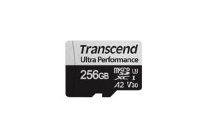 Memory Transcend 256GB micro SD w/ adapter UHS-I U3 A2 Ultra Performance