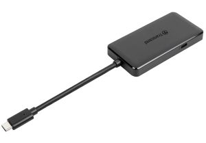 USB hub Transcend 3-Port Hub, 1-Port PD, SD/MicroSD Reader, USB 3.1 Gen 2, Type C