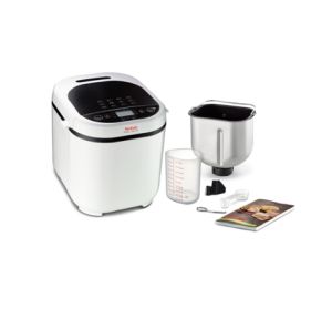 Breadmaker Tefal PF210138, Pain Dore, Breadmaker, 500/750/1 kg, 12 automatic programs, 720W, 3 Levels of crust roasting, LCD display, delayed start, white
