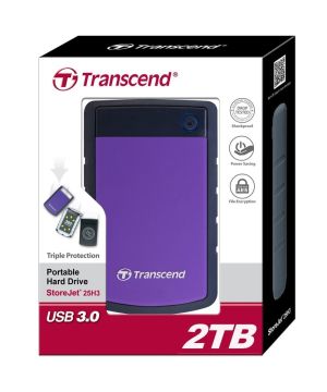 Hard disk Transcend 2TB StoreJet 2.5" H3P, HDD portabil, USB 3.1