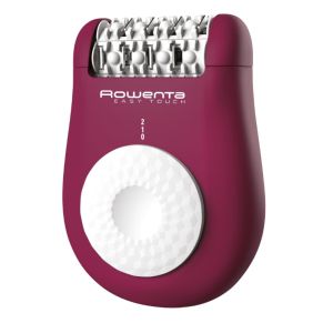 Epilator Rowenta EP1120F1 Easy Touch DARK Pink, compact, 2 speeds, cleaning brush, beginner attachment