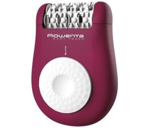 Epilator Rowenta EP1120F1 Easy Touch DARK Pink, compact, 2 viteze, perie de curățare, atașament pentru începători