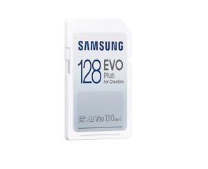 Memory Samsung 128GB SD Card EVO Plus, Class10, Transfer Speed up to 130MB/s