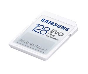 Памет Samsung 128GB SD Card EVO Plus, Class10, Transfer Speed up to 130MB/s