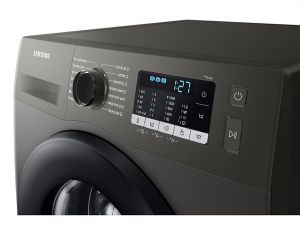 Пералня Samsung WW70TA026AX/LE, Washing Machine,  7kg, 1200 rpm,  Energy Efficiency B, Eco Bubble, Hygiene Steam, Spin Efficiency B,  Stainless steel, Black door