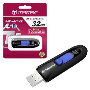 Memorie Transcend 32GB JETFLASH 790, USB 3.1, negru