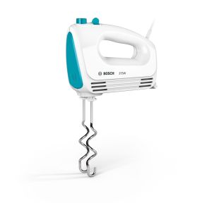 Mixer Bosch MFQ2210D, Hand mixer, CleverMixx, 375 W, 4 speed settings, additional pulse/turbo setting, white/blue