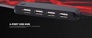 Marvo светеща подложка за мишка Gaming Mousepad MG011- Size XL, RGB, USB hub