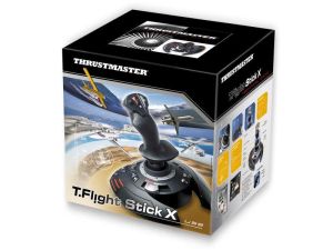Жичен джойстик,  авиосимулатор Thrustmaster T.Flight Stick X за PC / PS3, Черен