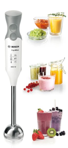 Blender Bosch MSM66110, Blender, ErgoMixx, 600 W, Included transparent jug, White