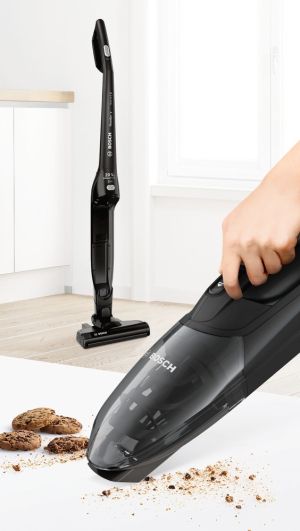Vacuum cleaner Bosch BCHF220B, Series 2, Cordless Handstick Vacuum Cleaner, 2 in 1, Readyy'y 20Vmax, Black