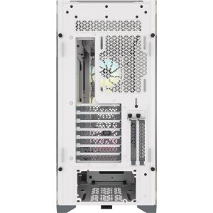 Case Corsair iCUE 5000X RGB Mid Tower, Tempered Glass, White