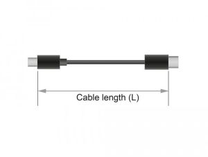 Кабел Delock, DisplayPort мъжко - DisplayPort мъжко, 3.0м, 8K 60 Hz, Черен