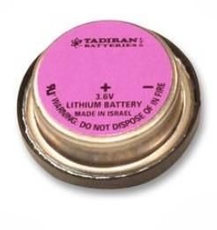 Lithium thyonil chlorid battery 3,6V  BEL SL840 0.42Ah button Tadiran
